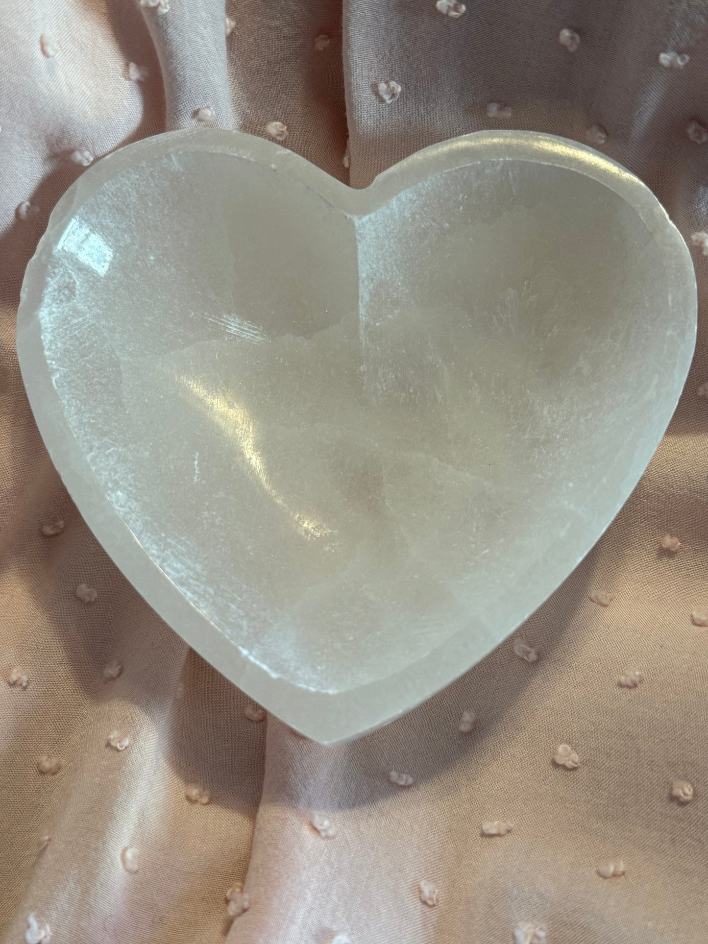 Selenite Heart Bowl