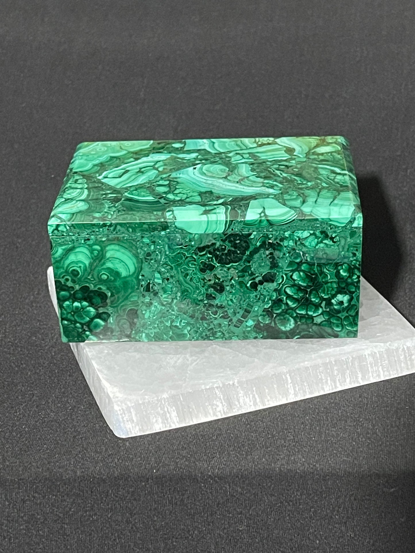 Malachite Box with Lid