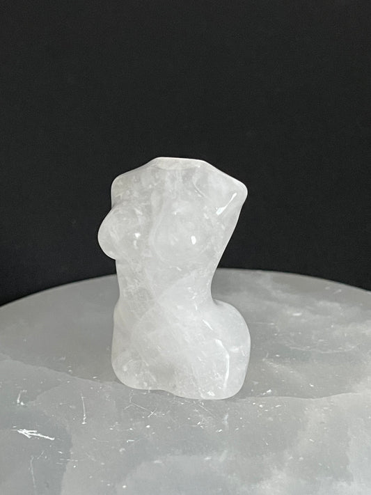 Clear Quartz Goddess Carving