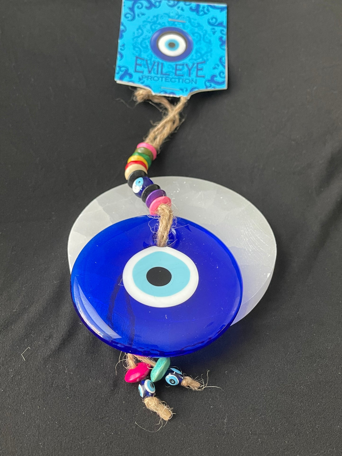 Evil Eye Decoration with Wooden Beads