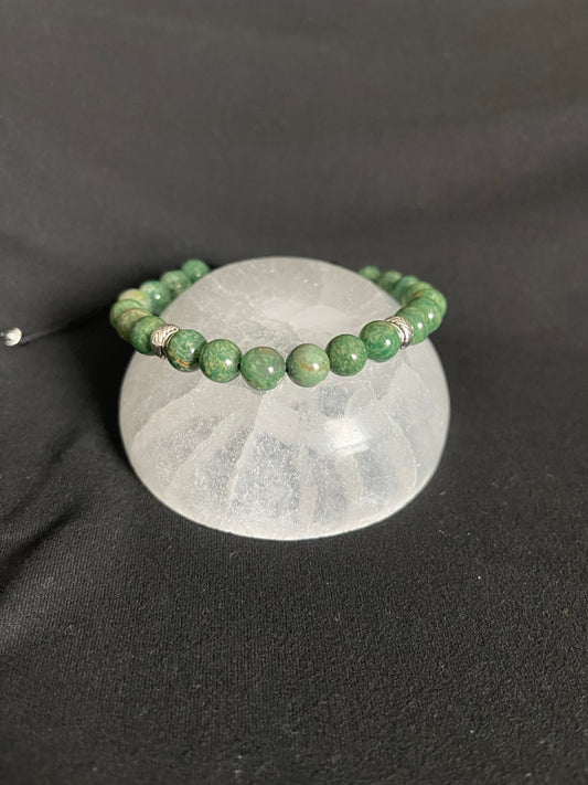 African Jade Slider Bracelet