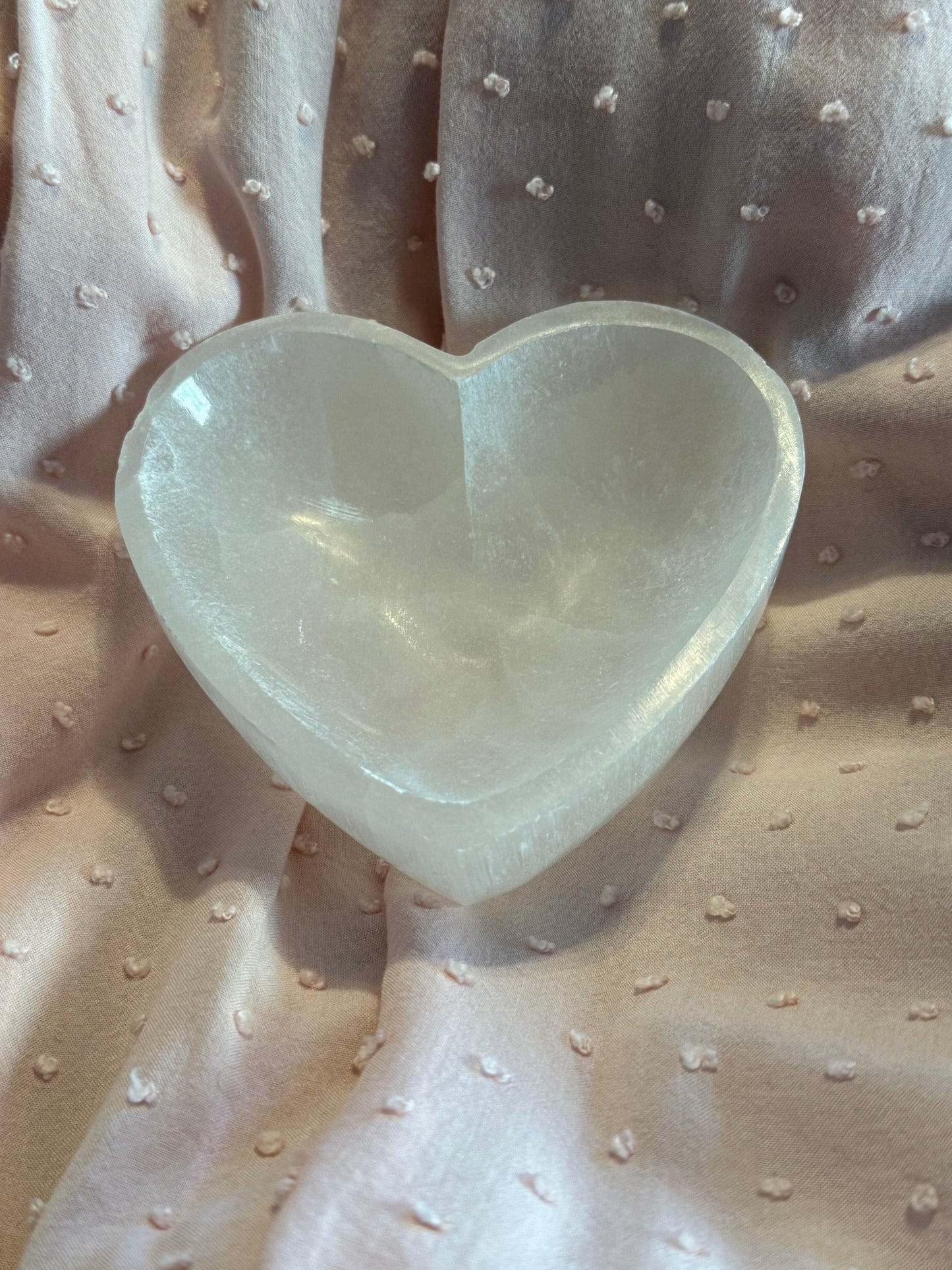 Selenite Heart Charging Bowl