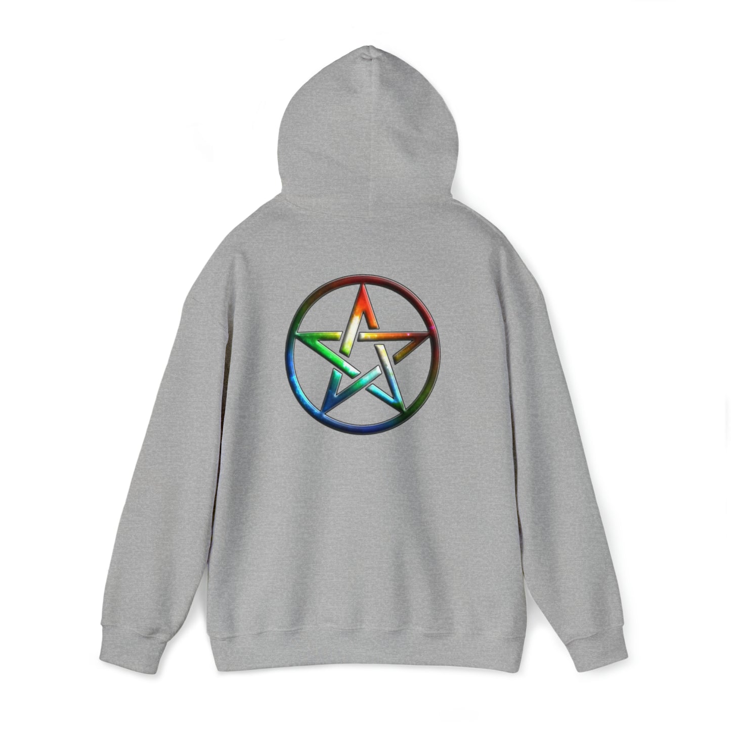 Branded Rainbow Pentagram Unisex Heavy Blend™ Hooded Sweatshirt