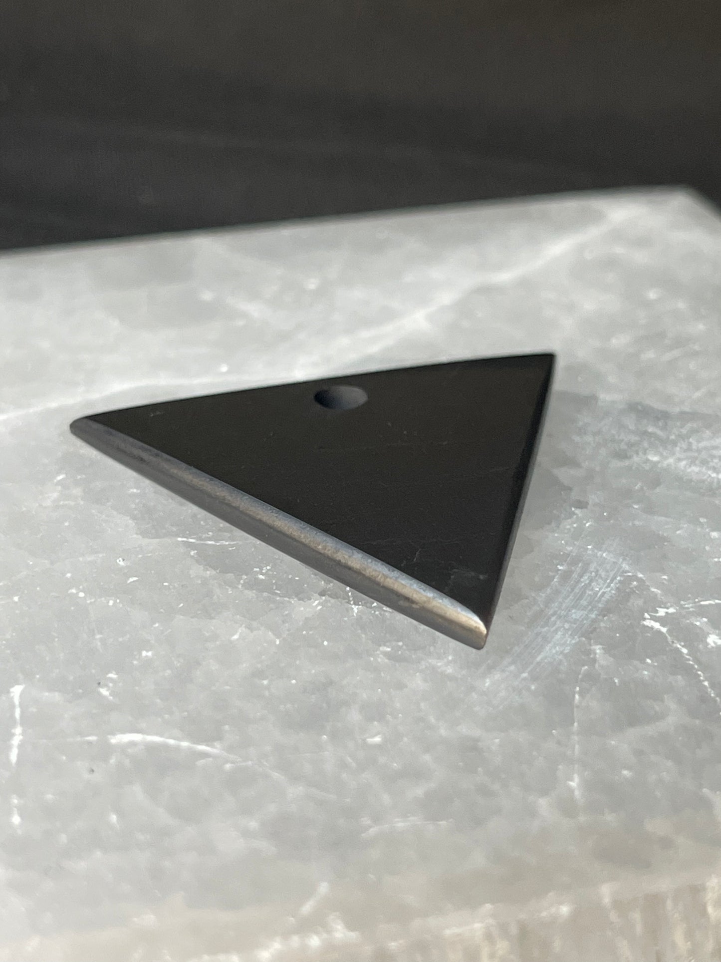 Russian Shungite Triangle Pendant