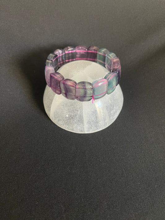 Rainbow Fluorite Banded Bracelet