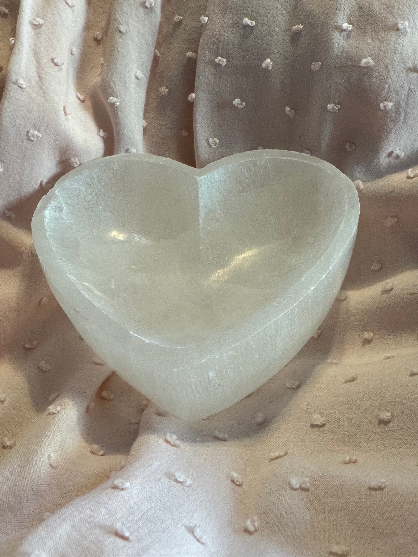 Selenite Heart Charging Bowl