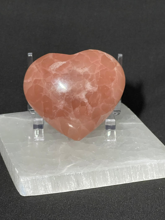 Red Calcite Heart