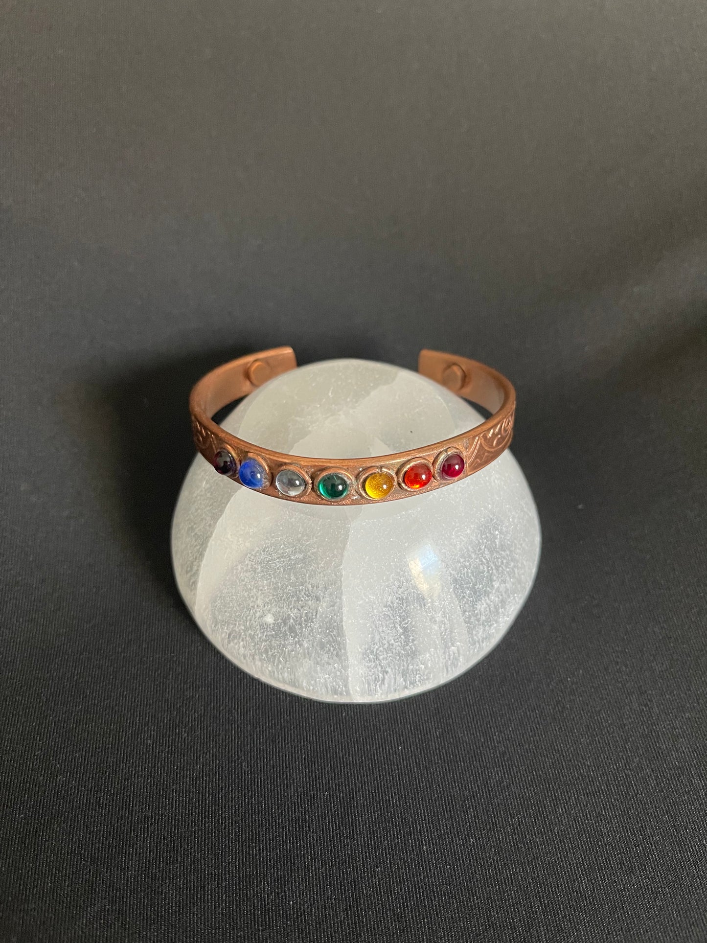 7 Chakra Copper Bracelet