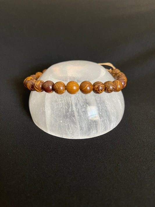 Calligraphy Jasper Bracelet