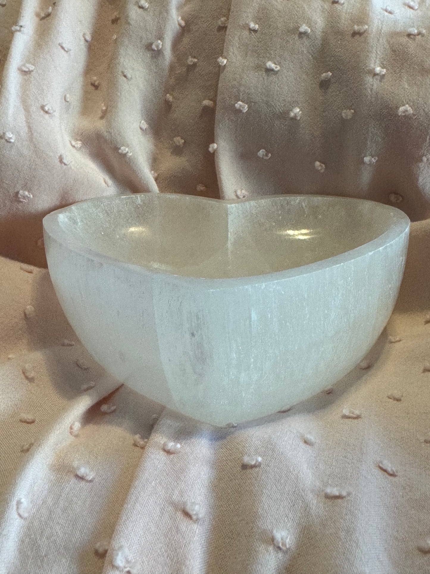 Selenite Heart Charging Bowl