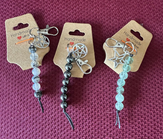 Crystal Bead Keychain