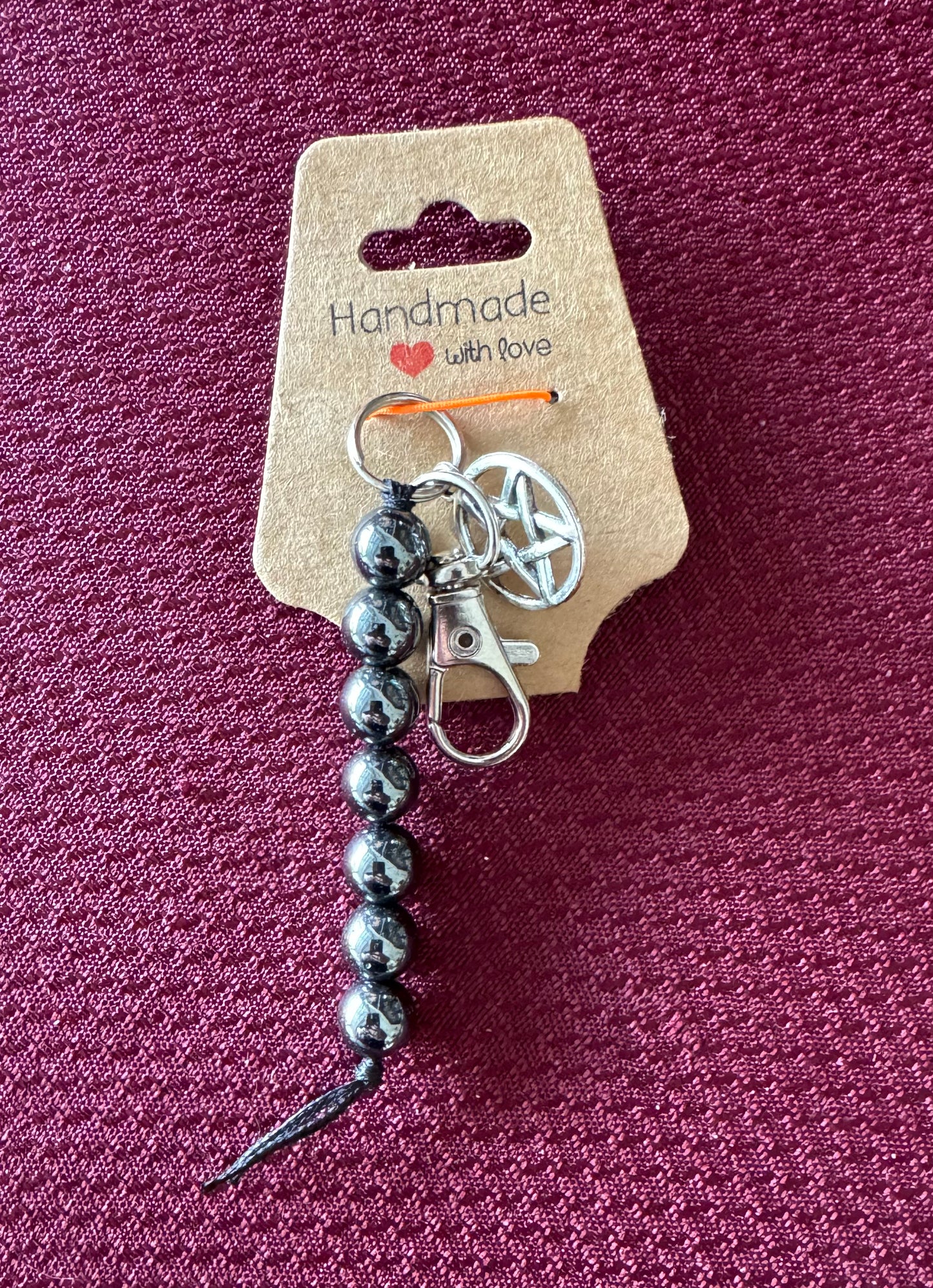 Crystal Bead Keychain