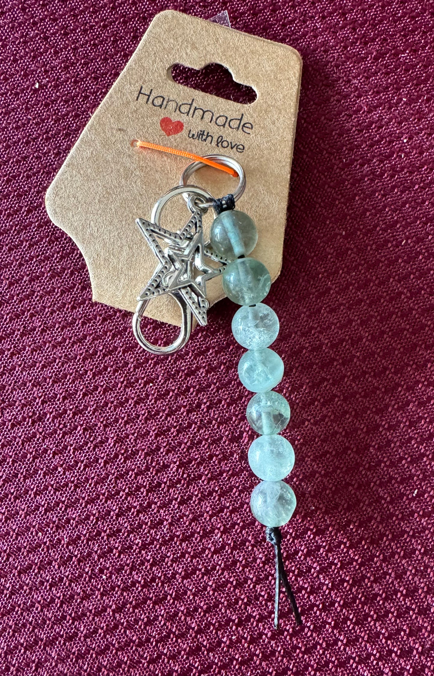 Crystal Bead Keychain