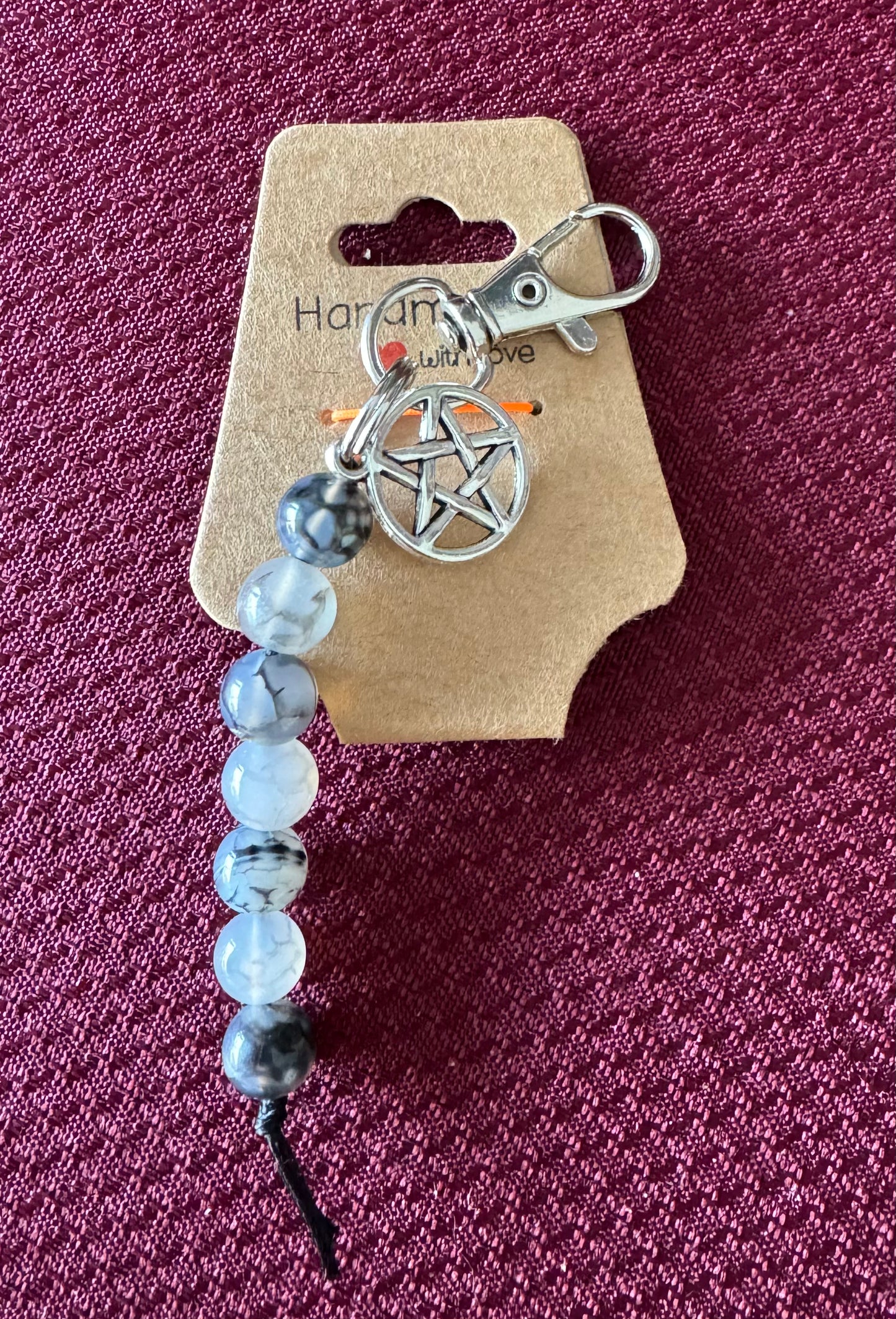 Crystal Bead Keychain